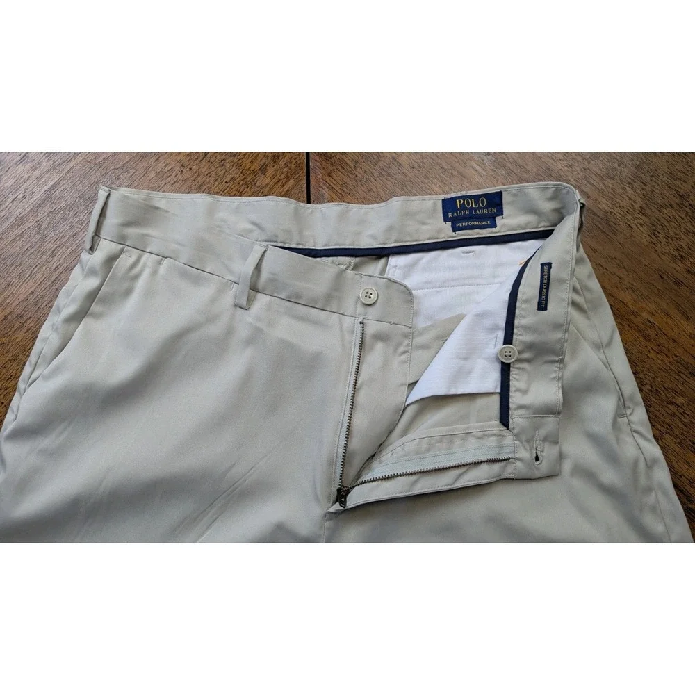 Ralph Lauren Polo Performance Pants 34x30 Straight Leg Khaki